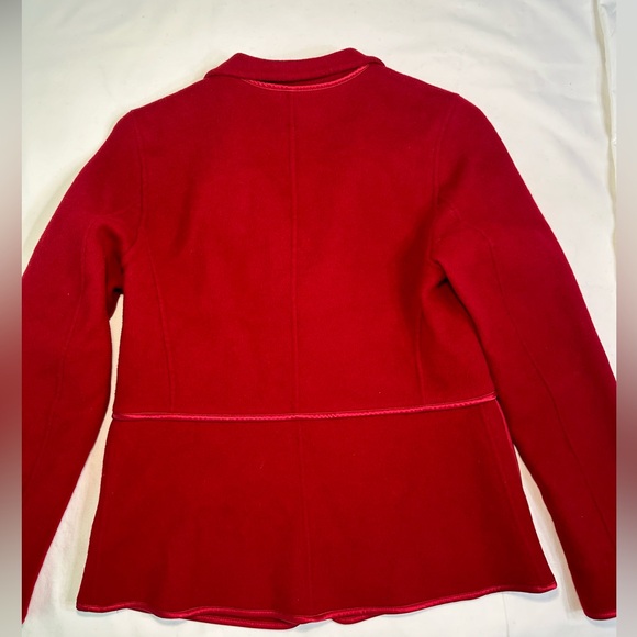 Talbots Red Wool Blazer 6 Petite - Picture 5 of 6
